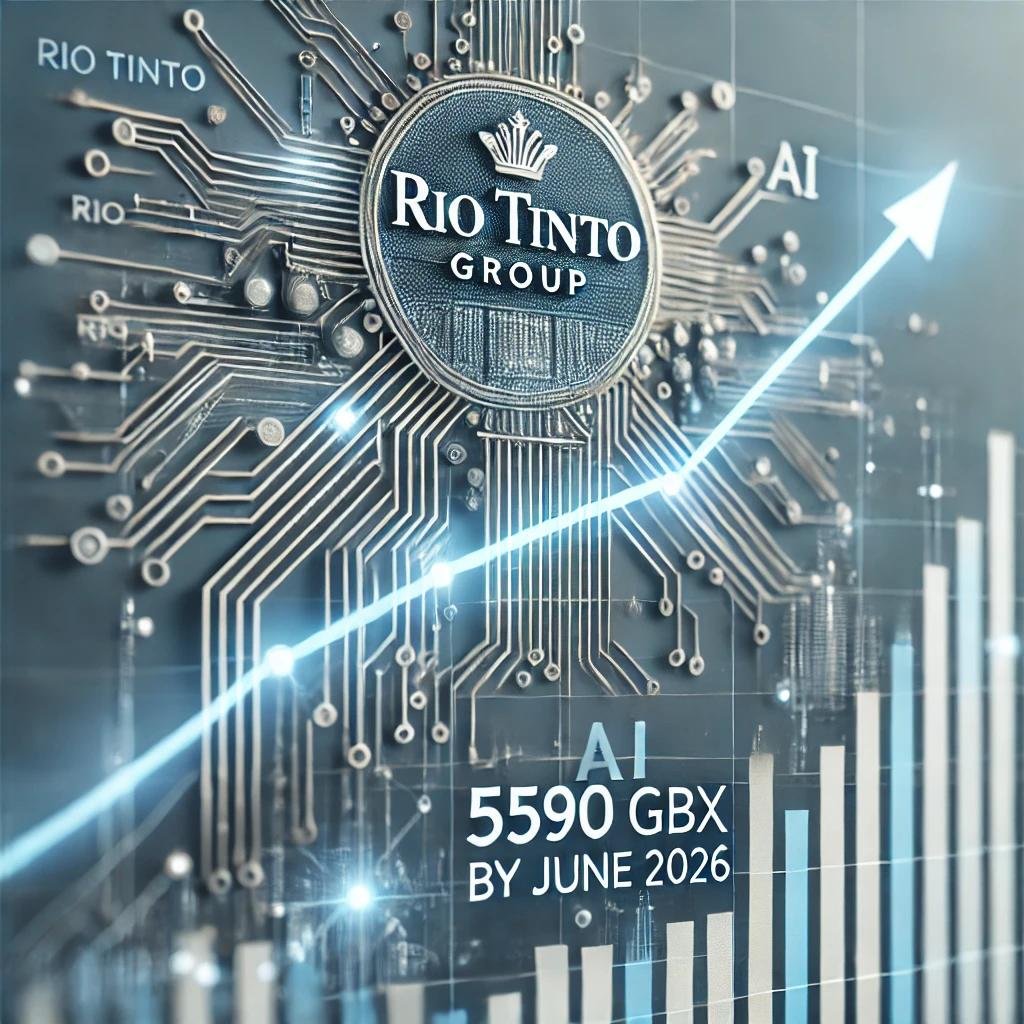 AI Prediction of Rio Tinto Group (RIO.L) Share Price to 5,590 by June 2026