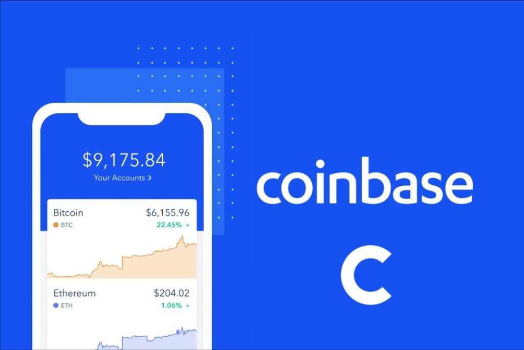 Coinbase Logo and App